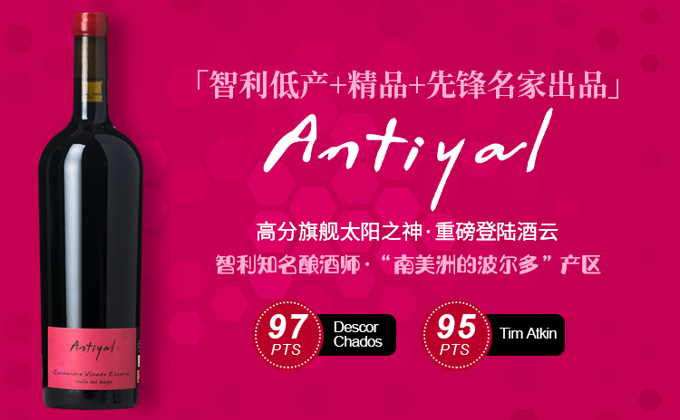 【挥泪清仓!直降70元!智利生物动力法一哥旗舰】Antiyal Carmenere Viñedo Escorial 2018