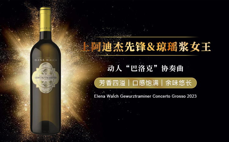 【琼瑶浆女王,动人“巴洛克”协奏曲】Elena Walch Gewurztraminer Concerto Grosso 2023